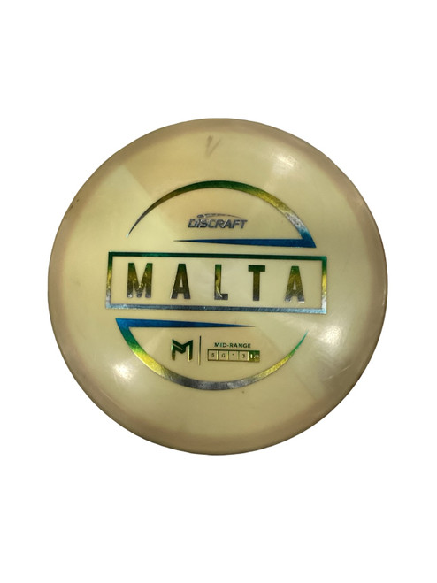 Vist Large View of Product Image Which is Used Discraft MALTA Disc Golf Mid Range Tan 172g