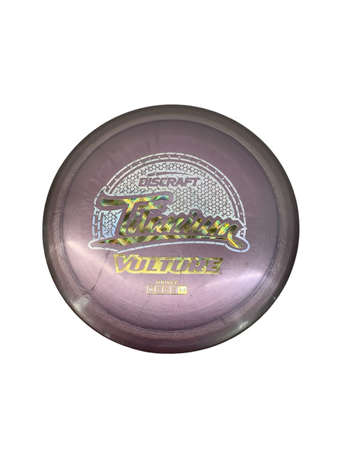 Vist Large View of Product Image Which is Used Discraft TITANIUM VULTURE Disc Golf Driver Purple