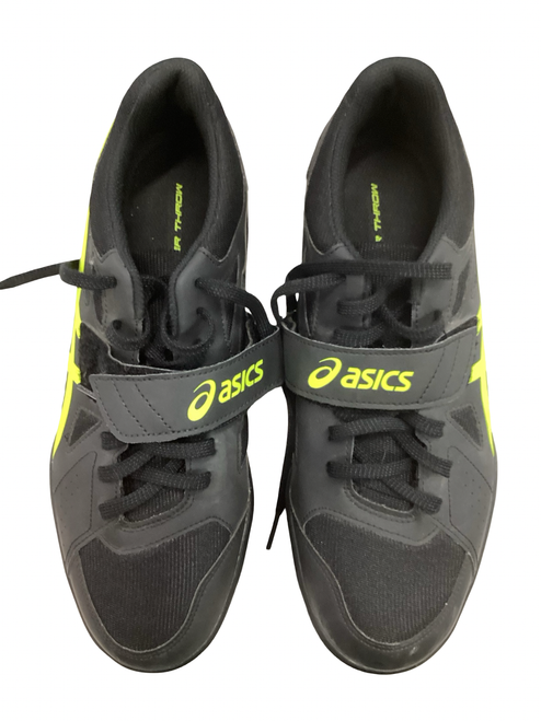 Vist Large View of Product Image Which is Used Asics HYPER THROW Track & Field Cleats Adult Optic Yellow Senior 10.5