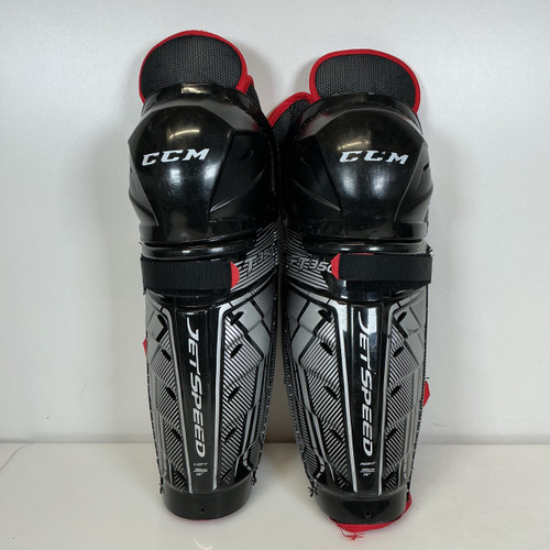 Vist Large View of Product Image Which is Used CCM JETSPEED FT350 SHIN GUARDS Sz 14"