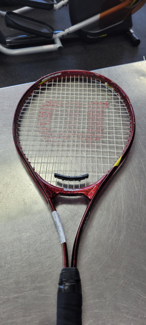 Vist Large View of Product Image Which is Used Wilson PRO 110 Adult Tennis Racquet None 4 1/4"