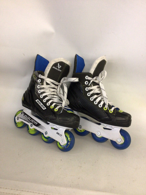 Vist Large View of Product Image Which is Used Bauer Roller Hockey Skates Black Junior 04.5