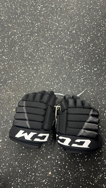 Vist Large View of Product Image Which is Used CCM T4R Youth Gloves Black 8"