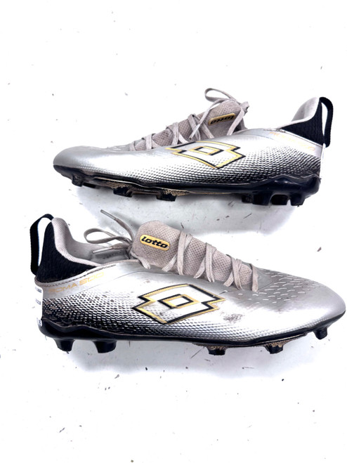 Vist Large View of Product Image Which is Used Lotto Soccer Cleats Grey Senior 5.5
