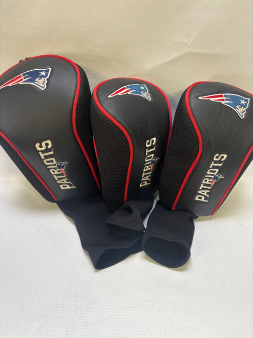 Vist Large View of Product Image Which is Used NEW ENGLAND PATRIOTS HEADCOVER SET Golf Accessory