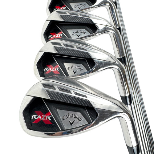 Vist Large View of Product Image Which is Used Callaway RAZR X Men's RH Iron Set 4I-SW Uniflex Steel Shaft