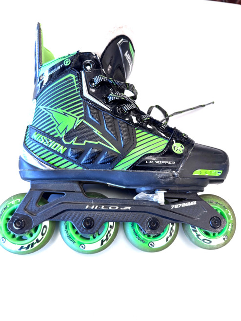 Vist Large View of Product Image Which is Used Mission Roller Hockey Skates Black Adjustable