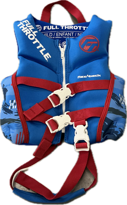 Vist Large View of Product Image Which is Used Full Throttle Child PFD Royal Blue Child 30-50