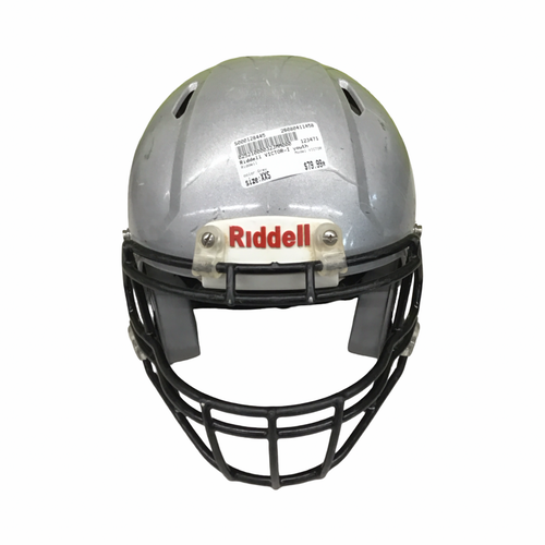 Vist Large View of Product Image Which is Used Riddell VICTOR FB Helmet Grey XXS