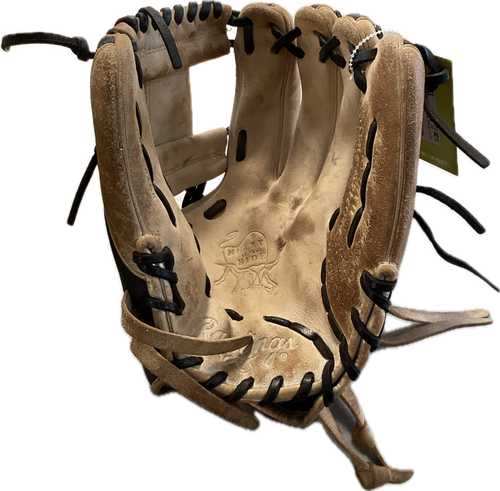 Vist Large View of Product Image Which is Used Rawlings PRO715SB-2WSS BB/SB Glove RH Throw Black And Tan 11 3/4"