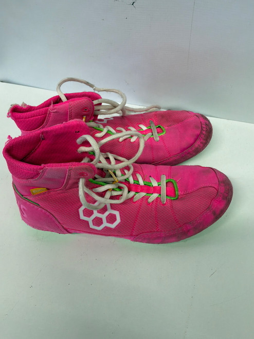 Vist Large View of Product Image Which is Used Rudis Wrestling Shoes Pink Senior 9.5