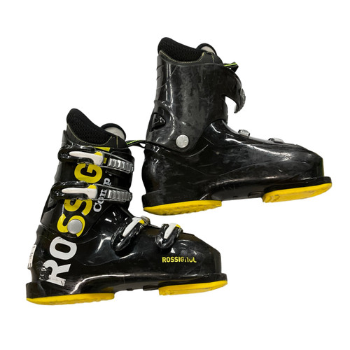 Vist Large View of Product Image Which is Used Rossignol COMP J Boys DH Ski Boot Black 245 MP - M06.5 - W07.5