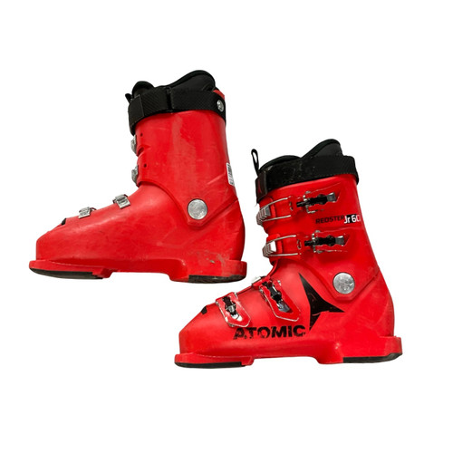 Vist Large View of Product Image Which is Used Atomic REDSTER JR 60 Boys DH Ski Boot Red 245 MP - M06.5 - W07.5