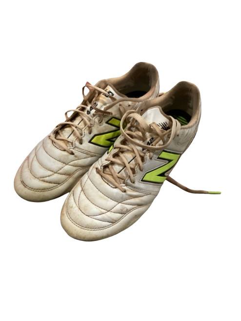 Vist Large View of Product Image Which is Used New Balance Soccer Cleats White Senior 9.5