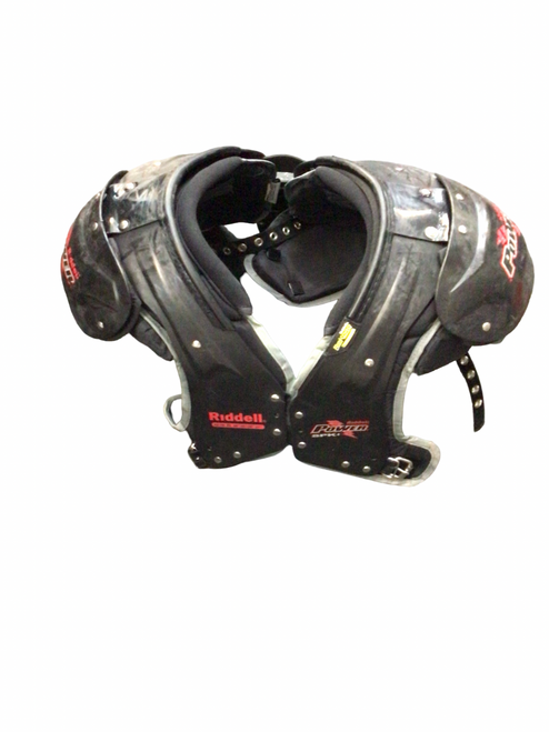 Vist Large View of Product Image Which is Used Schutt POWER SPK+ FB Shoulder Pads Black XL