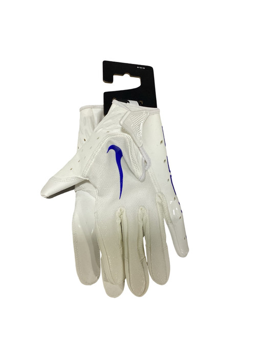 Vist Large View of Product Image Which is Used Nike VAPOR JET FB Gloves Royal Blue And White MD
