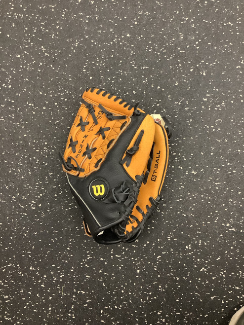 Vist Large View of Product Image Which is Used Wilson A350 BB/SB Glove RH Throw Brown 10"