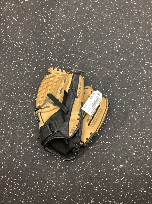 Vist Large View of Product Image Which is Used Mizuno GPP 1102 BB/SB Glove RH Throw Brown 11"