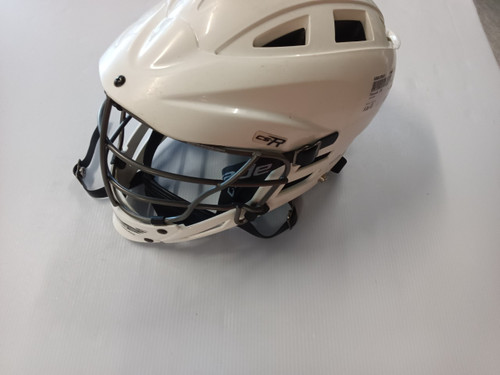 Vist Large View of Product Image Which is Used Cascade CSR Lacrosse Helmet White One Size