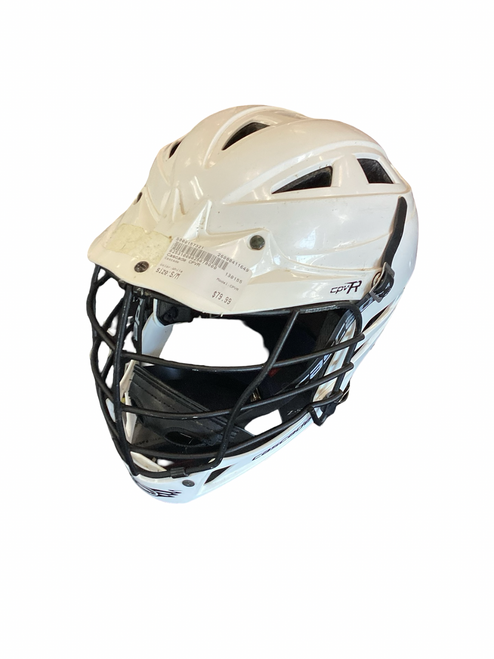 Vist Large View of Product Image Which is Used Cascade CPVR Lacrosse Helmet White S/M
