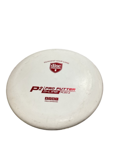 Vist Large View of Product Image Which is Used Discmania P2 D-LINE FLX 1 Disc Golf Putter White 176g