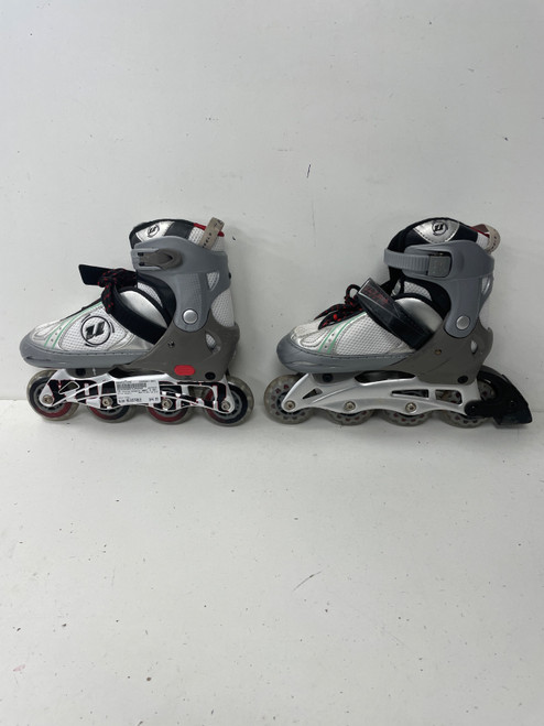 Vist Large View of Product Image Which is Used Ultra Wheels ABEC 5 ADJ SZ 5-8 Senior Rec Fitness Skates Grey Adjustable