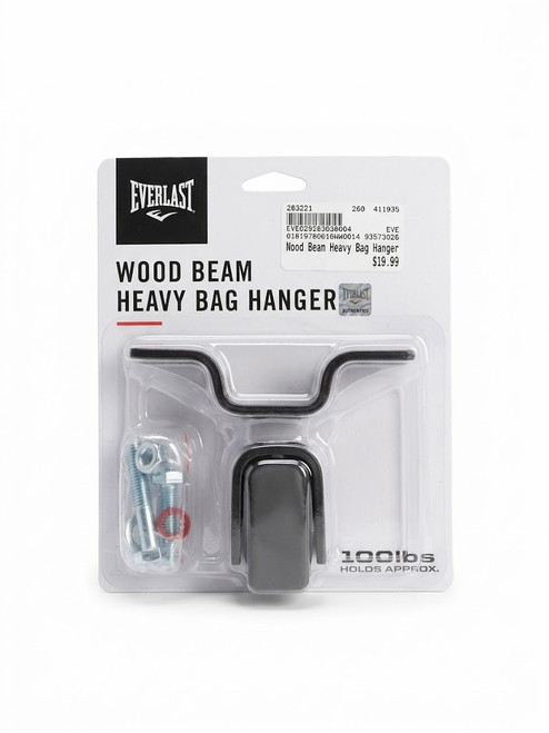 Vist Large View of Product Image Which is New Wood Beam Heavy Bag Hanger