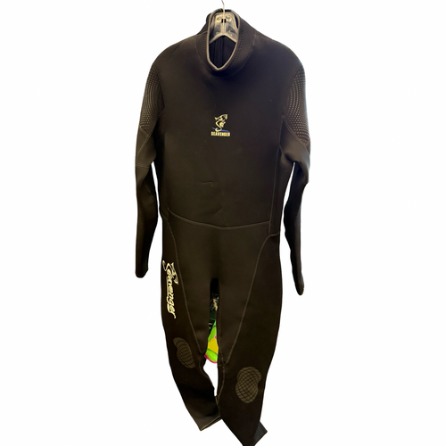 Vist Large View of Product Image Which is Used seavenger Mens Full Suit Black 4XL