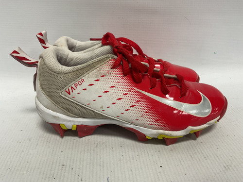 Vist Large View of Product Image Which is Used Nike Jr FB Cleats Red And White Junior 02.5