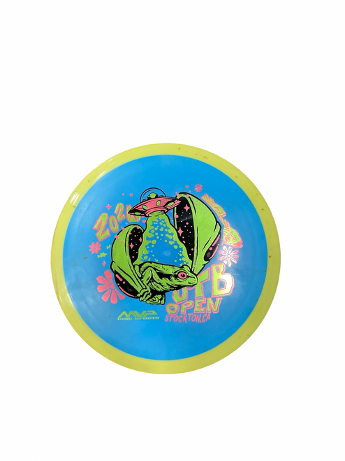 Vist Large View of Product Image Which is Used MVP DELIRIUM Disc Golf Driver Royal Blue