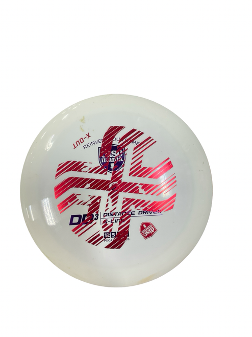 Vist Large View of Product Image Which is Used Discmania DD3 Disc Golf Driver White