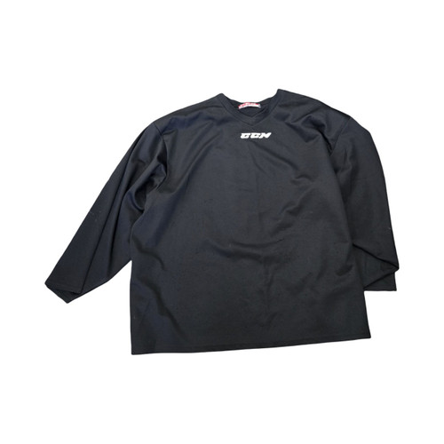 Vist Large View of Product Image Which is Used CCM GOALIE PRACTICE JERSEY Goalie Jersey Top Black Senior
