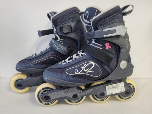 Vist Large View of Product Image Which is Used K2 ATHENA Senior Rec Fitness Skates Navy Blue Senior 8