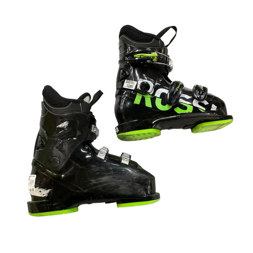 Vist Large View of Product Image Which is Used Rossignol COMP J Boys DH Ski Boot Black 205 MP - J01