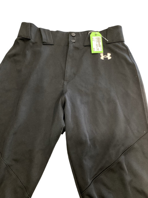 Vist Large View of Product Image Which is Used Under Armour BASEBALL PANTS BLK BB/SB Pant Boys Black LG
