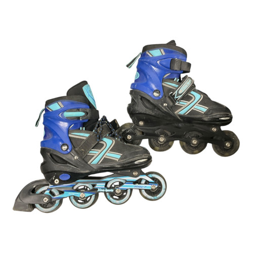 Vist Large View of Product Image Which is Used Xino Sports ADJ 5-8 Senior Rec Fitness Skates Black Adjustable