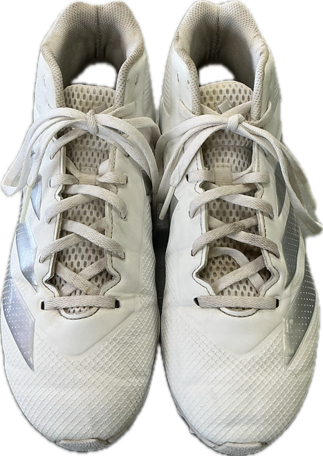 Vist Large View of Product Image Which is Used Adidas Adult FB Cleats White Senior 8.5