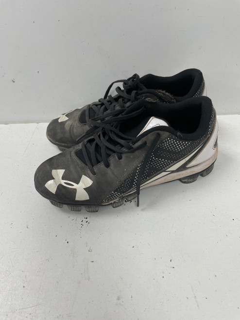 Vist Large View of Product Image Which is Used Under Armour LEADOFF BB/SB Cleats Black Senior 5