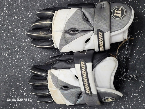 Vist Large View of Product Image Which is Used Warrior RPM Lacrosse Gloves Mens Black 12"