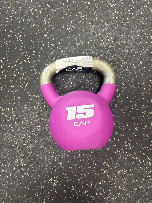 Vist Large View of Product Image Which is Used Cap Kettle Dumbbell (Each) Purple 15 lb