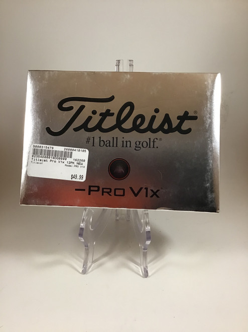 Vist Large View of Product Image Which is NEW Titleist PRO V1X 12 Pack - Golf Balls