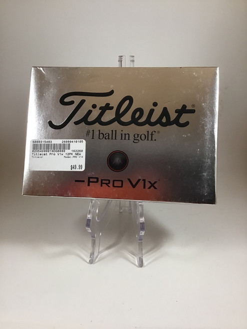 Vist Large View of Product Image Which is NEW Titleist PRO V1X 12 Pack - Golf Balls