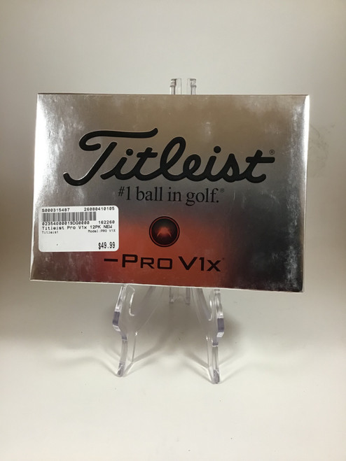 Vist Large View of Product Image Which is NEW Titleist PRO V1X 12 Pack - Golf Balls