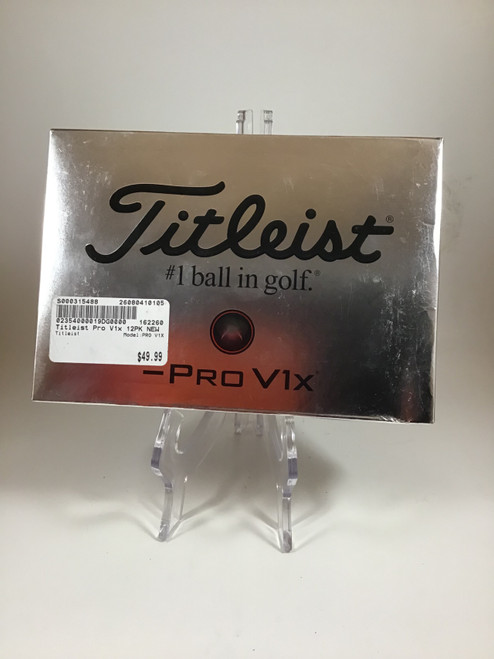 Vist Large View of Product Image Which is NEW Titleist PRO V1X 12 Pack - Golf Balls