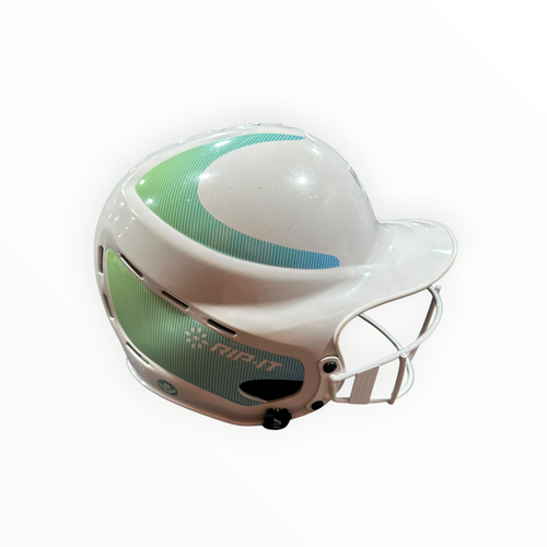 Vist Large View of Product Image Which is Used RIP-IT BATTING HELMET Batting Helmet w/Mask White MD