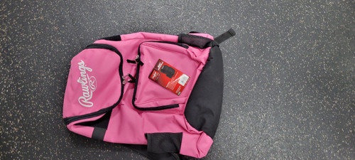 Vist Large View of Product Image Which is  Rawlings NEW BAT BACKPACK BB/SB Player Backpack Pink