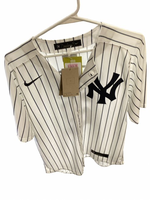 Vist Large View of Product Image Which is Used Nike DEREK JETER BB/SB Jersey White MD