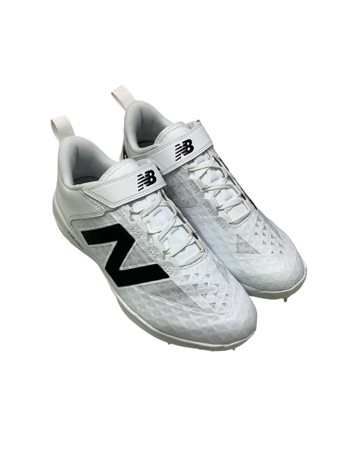 Vist Large View of Product Image Which is Used New Balance FUELCELL BB/SB Cleats White Senior 11