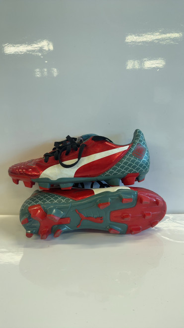 Vist Large View of Product Image Which is Used Puma Soccer Cleats Red Senior 9