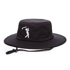 Vist Large View of Product Image Which is NEW BOGEY GOLF BOGEYMAN LOGO BLACK BUCKET GOLF HAT 